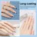 Modelones Dip Powder Clear Color Nail Dipping Powder French Nail Art Build Powder Pro Collection System for Starter Manicure Salon DIY at Home 28+ Long-Lasting No Needed Nail Lamp Cured 1 Oz - Buy Online on GoSupps.com
