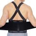 NeoTech Care Adjustable Back Brace Lumbar Support Belt with Suspenders - Size L Large - Black - Buy Online on GoSupps.com