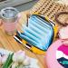 Javenproeqt Portable Women's Binding Bags - Menstrual Cup Pocket & Pads for Teens | Stylish Autumn Leaves Design - Buy Online on GoSupps.com