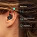 Noise Cancelling Ear Plugs - Super Soft Reusable Silicone for Sleep Work Study & Swimming - Black - Buy Online on GoSupps.com