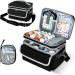 Medicine Storage Bag - Portable Pill Organizer & Travel Medication Bottle Holder - Black Classic First Aid Kit with Shoulder Strap - Buy Online on GoSupps.com
