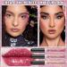 3 PCS Glitter Liquid Lipstick Set - Red & Pink Lip Gloss Kit for Gothic Halloween Makeup & Costume Party - Buy Online on GoSupps.com