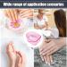 Disqueur en poudre de trempette - Nail trempage du plat de manucure de soins de retrait de | Bol de manucure de salon domicile solide r utilisable et forte bac trempage transparent Pink - Buy Online on GoSupps.com