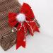 AFBORD Faux Pearl Hair Barrette Double-layeded Bow Clip Women's Exquisite Double-layered Butterfly Bell Star Decor Red Festive New Year Christmas Style F - Buy Online on GoSupps.com