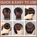 Teenitor Brown Hair Donut Bun Maker Set - 7pcs Ring, 5 Elastic Bands, 20 Hair Pins - for Ballet Girls, Kids - Dark Brown - Buy Online on GoSupps.com