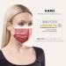 50x Medical Face Masks - Made in Germany CE Certified Type IIR 99.78% BFE One-Way Protection Adult Size Red - Buy Online on GoSupps.com