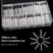 Extra Long C Curve Toe Nail Tips | 400PCS Square Half Cover Coffin Shape for Acrylic Nails - Buy Online on GoSupps.com