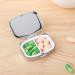 Sibba 2 Compartment Stainless Steel Pill Box - Stylish Travel Organizer for Tablets & Prescriptions | Moisture Proof | Perfect for Purse & Pocket - Buy Online on GoSupps.com