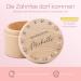 Personalized Wooden Milk Tooth Jar - B renfreunde with Child-Friendly UV Printing | Keepsake for First Teeth - Flower Circuit Pink - Buy Online on GoSupps.com
