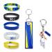 Basketball-Silicone-Bracelets Basketball-Star-Lanyard Basketball-Idol-Keychain, Numeric Rubber Wristbands for Men & Boys, Lanyards for ID Badges & Phone, Cool Keychain for Basketball Fans (7-Pack) #30-SC