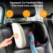 Adjustable Neck Support Pillow for Kids - Leather Car Headrest with Telescopic Rod & Sliding Clips - Buy Online on GoSupps.com