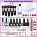 MOROVAN Poly Gel Nail Kit with Drill and 48W UV/LED Lamp - Professional Nail Extension Gel for Beginners - Luminous Poly Nail Gel Kit with Tools - Dream Night - Buy Online on GoSupps.com