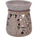 Guru Shop Indian Fragrance Lamp | Essential Oil Diffuser & Tealight Holder | Round Beige Aroma Lamp (12x9x9 cm) for Aromatherapy - Buy Online on GoSupps.com