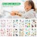Zayvor 400pcs Glow In The Dark Temporary Tattoos for Kids - Assorted Cartoon Designs - Luminous Unicorn, Mermaid, Butterfly, Animal, Dinosaur, Pirate, Space - Boys Girls Party Favor Supplies - Buy Online on GoSupps.com
