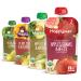 Happy Baby Organics Clearly Crafted Stage 2 Baby Food Variety Pack, Pear Squash & Blackberries, Apple Kale & Avocado, Apple Guava & Beet, Pear Kale & Spinach, 4 Ounce Pouch (Pack of 16)
