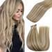 Hetto genius treat real hair Extensions blond virgin hair brawl extensions remy real hair drinking hair recovery highlight blond #16/22 25g 40 cm 40cm 4-3 vghw #16/22