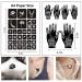 24 Sheets Henna Tattoo Stencil Kit - 270+ Reusable Indian Glitter Stencils for Face & Body Paint - Buy Online on GoSupps.com
