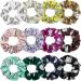12 Pieces Volleyball Sport Hair Scrunchies Volleyball Sport Hair Ties Silk Satin Elastic Scrunchies Hair Bands Ponytail Holders for Players Teams Gifts (Multicolor)