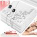 Kesser double heat under bed 160x140cm with automatic switch-off 2 temperature zones remote control |Heating blanket with 3 temperature levels |Heat bed pad for the bed |Heat ceiling made of soft fleece 160x140cm white - with pattern