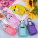 Duufin Hand Sanitizer Keychain Holders Set - 60 Pieces - 30 Reusable Clear Bottles & 30 Holders - Colorful Patternless - Buy Online on GoSupps.com