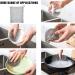 TIMESETL Cast Iron Cleaner Stainless Steel Chainmail Scrubber Cast Iron Skillet Cleaner with Pan Grill Scraper for Skillets Griddles Pans and Woks Set of 3 - Buy Online on GoSupps.com