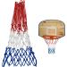 Sanung 2 Pack Heavy Basketball Net - Rainproof, Sunscreen Red White Blue Bold Polyester Braided Rope - 12 Loops for Indoor & Outdoor Professional Competitions - Buy Online on GoSupps.com