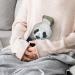 Panda Cute Hot Water Bottle with Plush Cover - Hand Warmer for Adults & Kids | 26.5x15.3cm - International Shipping Available - Buy Online on GoSupps.com