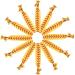 24-Piece Softball Baseball Hair Ties & Headbands Set for Girls - Yellow Sports Accessories - Buy Online on GoSupps.com