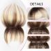 EMMOR Clip in Bangs 100% Human Hair Bangs with 3 Non-slip Clips 360 Cover Top HairPieces with 5 inch Wispy Fringes for enhancing Women's Facial Features(Ombre Bleach Blonde) 3D Wispy Bangs Ombre Bleach Blonde - Buy Online on GoSupps.com