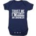 Hippowarehouse Trust Me I'm Almost an Engineer baby vest bodysuit (short sleeve) boys girls