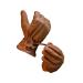 Appalero - Western riding gloves made of 100% goat leather - leather gloves for men and women available in different sizes & colors - Robust & smooth leather riding gloves L light brown