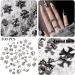 100pcs 3D Chrome Silver Cross Nail Charms - Y2K Vintage Nail Art Decorations for Acrylic Nails - Manicure Craft DIY - Buy Online on GoSupps.com