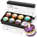 Chakra Candle Box Set of 7 with Crystals Inside | for Aromatherapy Meditation Yoga Reiki and Mindfulness | Gift Box Candles