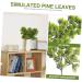 Cabilock 20 Pcs Simulated Pine Leaves Christmas Pine Picks Fern Garland Boutique Plastic Gift Dark Greenx4pcs mediumx4pcs - Buy Online on GoSupps.com