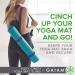 Gaiam Easy-Cinch Yoga Mat Sling - Navy | Convenient Sling for Yoga Mats (1 Count, Mat Not Included) - Buy Online on GoSupps.com