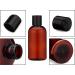 Baire Bottles 16 oz Empty Plastic Squeeze Bottles 6 Pack - Shampoo, Lotion, Hand Sanitizer - PET BPA Free USA - Amber/Brown with Black Disc Caps - Waterproof Labels Included - Buy Online on GoSupps.com