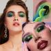 15 Color Green Eyeshadow Palette | Highly Pigmented Matte & Shimmer | Waterproof Long Wear Glitter Makeup for Women - Buy Online on GoSupps.com
