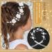 Tanfeine Kids Wedding Hair Accessories - Princess Headpiece with White Flower & Pearl Headband for Girls and Flower Girls Communion - Buy Online on GoSupps.com