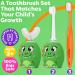 Trueocity Kids U Shape Toothbrush - Automatic Rechargeable Electric Dinosaur Toothbrush for Toddlers Age 2+ - Fun & Effective Children's Dental Care - Buy Online on GoSupps.com