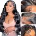30 Inch Lace Front Wigs Human Hair Body Wave Frontal Wigs Human Hair HD Lace Pre Plucked Human Hair Wigs with Baby Hair Natural Hairline 13x4 Lace Front Wigs Human Hair 150% Density Body Wave 30 Inch ( Pack of 1 ) 13x4 w...
