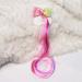 6 Colors Princess Unicorn Hair Bow Clip Extensions for Kids - Set of 6 Unicorn Ponytail Bows - 14 Inch - Buy Online on GoSupps.com