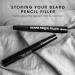 Pacinos Beard Pencil Filler - Waterproof Long Lasting Coverage for Beard, Moustache & Eyebrows - Micro-Fork Tip for Seamless Application (Black) - Buy Online on GoSupps.com