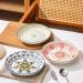 Serving Plates 4pc Dinner Plate Simple Romantic Cream Ceramic Embossed Afternoon Tea Home Dessert Plate Fruit Plate Bread Plate for Kitchen Restaurant Banquet Kitchen Decoration for Appetizer Dinner  - Buy Online on GoSupps.com