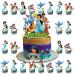 Princess Jasmine Party Decorations 25Pcs Aladdin Theme Cake Cupcake Topper Decorations Princess Jasmine Party Supplies for Kids