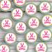 20 x Precut Pink Day Breast Cancer Awareness Edible Wafer Paper Cupcake Toppers For Cakes