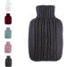 Hugo Frosch Hot Water Bottle Classic 1.8L - Anthracite Knitted Cover | Eco-Friendly & Warm Comfort for All Ages - Buy Online on GoSupps.com