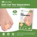 Nuvoly Gel Toe Separator for Men and Women - Foot Corrector and Spacer for Hammer Toes, Overlapping Toes, Bunions - 4 Pack Kit (Beige) - Buy Online on GoSupps.com