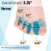 ToePal Gel Toe Separator Narrow - 1 Pair | Toe Spacers for Hammer Toe Straightening and Bunion Correction - Toe Straightener and Stretcher for Women and Men - Buy Online on GoSupps.com