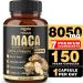 7in1 Premium Maca Root Capsules with Ashwagandha, Ginseng, Tribulus Terrestris and More Equivalent 8050mg - Natural Energy, Performance and Mood Support - 150 Capsules 5-Month Supply