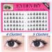 EYDEVRO Manga Lashes - 70 Clusters, Natural Anime Cosplay Mink Eye Cluster Spiky & Wispy False Eyelashes - Buy Online on GoSupps.com